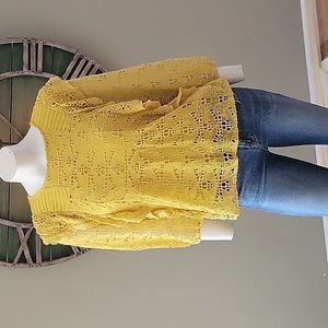 Anthropologie Clementine Ruffled Eyelet Blouse